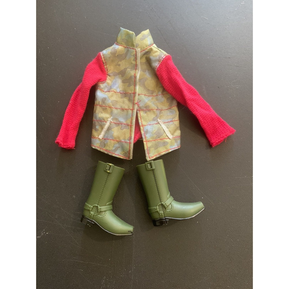 Barbie Ken 2009 Camo‎ Vest Red Sleeves Green Boots
